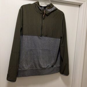 Mens Veece Quarter Zip Hooded Sweatshirt